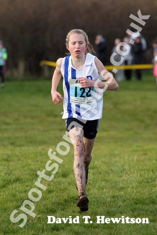 Blue 128 girls 2012 North East Championships, Summerhill Country Park, Hartlepool.